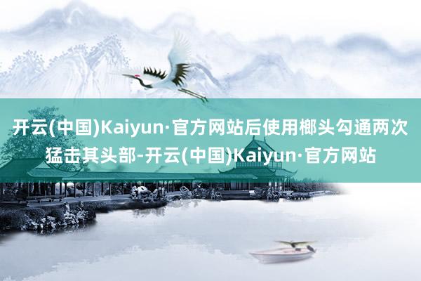 开云(中国)Kaiyun·官方网站后使用榔头勾通两次猛击其头部-开云(中国)Kaiyun·官方网站