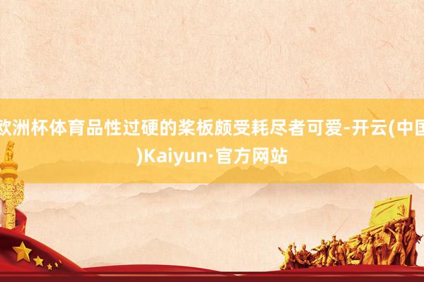欧洲杯体育品性过硬的桨板颇受耗尽者可爱-开云(中国)Kaiyun·官方网站