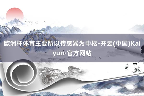 欧洲杯体育主要所以传感器为中枢-开云(中国)Kaiyun·官方网站